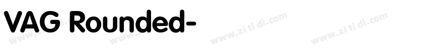 VAG Rounded字体转换